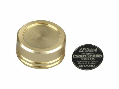 ポッシュフェイス(POSH FAITH) バイク用品 マスターシリンダーキャップ NISSIN(ニッシン)外径 Φ38mm GALESPEED(ゲイルスピード)GS15・GS15SR 用 シャンパンゴールド 500154-12