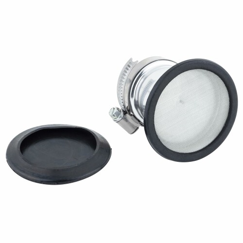 キジマ(Kijima) バイクパーツ エアーファンネル 汎用 内径42mm アルミ製シルバー仕上げ 102-4256