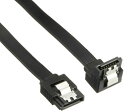アイネックス ラッチ付 シリアルATAケーブル 片下L型コネクタ 35cm SAT-6135LBK(2)