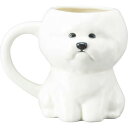 かわいい食器 マグカップ ビションフリーゼ ダイカット 動物 食器 犬 約340ml