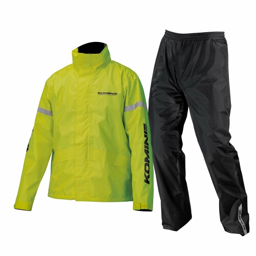 (KOMINE) バイク用 レインウエア STDレインウェア RK-543 896 雨具 カッパ 03-543 メンズ Neon S