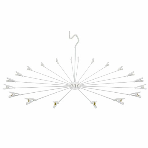 サワフジ 洗濯物干し アライールニューハンド物干20 ホワイト 直径82×高さ44cm 20枚掛け パラソルハン..