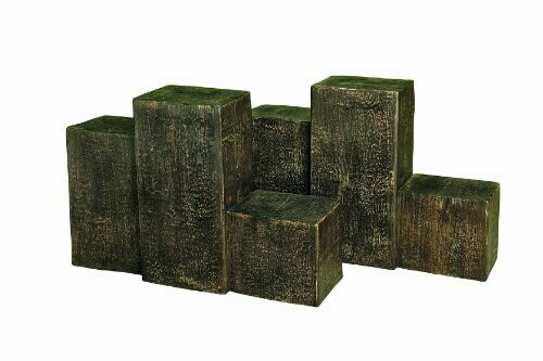 大和プラスチック 三連枕木フェンス 630×150×H450 63型 ダークブラウン