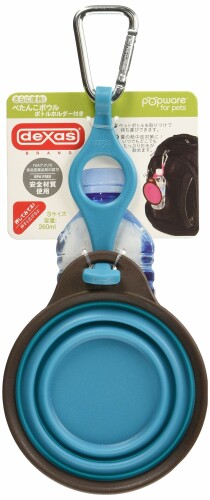 Popware(ポップウェア) ポップウェア ぺたんこボウル ボトルホルダー付 ブルー S サイズ