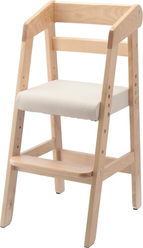 不二貿易 ベビーチェア キッズチェア 幅35×奥行41×高さ74.5cm ナチュラル 木製 3段階 高さ調整可能 2才~5才 ハイチェア 15387 不二貿易 ベビーチェア キッズチェア 幅35×奥行41×高さ74.5cm ナチュラル 木製 3段階 高さ調整可能 2才~5才 ハイチェア 15387