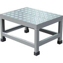 TRUSCO(トラスコ) アルミ製溶接一体構造型作業台 縞板タイプ 一段(完成品) W500×D400×H300 WTDBC-5430