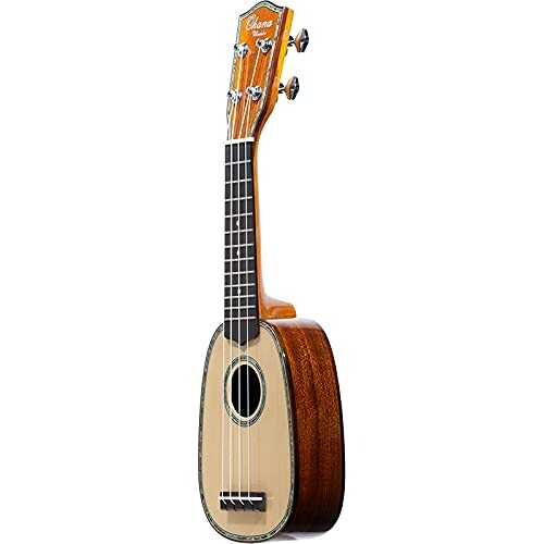 Ohana Ukuleles オハナウクレレ ソプラニーノサイズ ソリッドスプルーストップ ソリッドマホガニーサイド&バック TPK-70G 高品質でリーズナブルな「オハナウクレレ (Ohana Ukuleles)」ブランドのウクレレ「TPK-70G」 ボディトップにソリッドスプルース、サイド&バックにソリッドマホガニーを使用したモデル ボディにアバロンバイン・ディング装飾を施した、豪華なソプラニーノサイズ ギグバッグ付属 高品質でリーズナブルな「オハナウクレレ (Ohana Ukuleles)」ブランドのウクレレ「TPK-70G」は、ボディトップにソリッドスプルース、サイド&バックにソリッドマホガニーを使用したモデルです。 ボディにアバロンバイン ■ディング装飾を施した、豪華なソプラニーノサイズのウクレレです。 【Spec】 ■Top: Solid Spruce w/ Abalone Purfling ■Back: Solid Mahogany ■Sides: Solid Mahogany ■Soundhole: Abalone Inlay Rosette ■Binding: Wood Binding ■Body Length: 8-1/2" (215.9mm) ■Overall Length: 19" (482.6mm) ■Body Height: 2-1/4" (57.1mm) ■Overall Height: 2-7/8" (73.0mm) ■Body Width: 5-3/4" (146.0mm) ■Neck: Mahogany ■Frets: 12 to Body ■Fretboard: Hardwood ■Nut: Bone ■Scale Length: 11-15/16" (303.2mm) ■Nut Width: 1-5/16" (33.3mm) ■Headstock: Mahogany w/ Abalone Purfling ■Tuners: Grover Nickel Open Geared ■Strings: Aquila ■Saddle: Bone ■Finish: Gloss ■Case: Gigbag 商品コード39078075799商品名Ohana Ukuleles オハナウクレレ ソプラニーノサイズ ソリッドスプルーストップ ソリッドマホガニーサイド&amp;バック TPK-70G型番TPK-70Gカラースプルース※他モールでも併売しているため、タイミングによって在庫切れの可能性がございます。その際は、別途ご連絡させていただきます。※他モールでも併売しているため、タイミングによって在庫切れの可能性がございます。その際は、別途ご連絡させていただきます。
