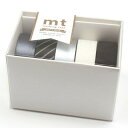 カモ井加工紙 マスキングテープ mt ギフトボックス・モノトーン3 15mm×7m 5巻セット MT05G015