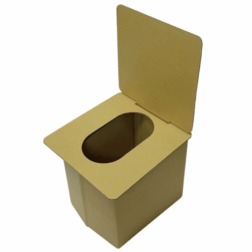 KOKUBO(コクボ) 組立式ダンボールトイレ 縦31×横32×奥行34.5cm 日本製 簡易トイレ 災害用 非常用 緊急時 備蓄 車 防災 携帯 登山 コン..