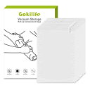 Gokilife 圧縮袋 衣類圧縮袋 圧縮バッグ - 50×70cm×8枚入り XLサイズ 巻くだけ 掃除機不要 防塵 防湿 防虫 防カビ 繰り返し使用可能 衣替え収納/旅行/引越し/出張/家庭用 8枚組 (XL×8枚)