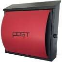 アイホーム(Ihome) 郵便ポスト pm20 pm208 レッド 本体: 奥行17cm 本体: 高さ33cm 本体: 幅35.5cm 高級キーホルダー1個、カ...