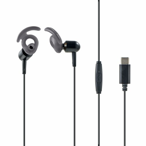 エルパ(ELPA) オープンイヤホン タイプC ブラック OEP-C12(BK)