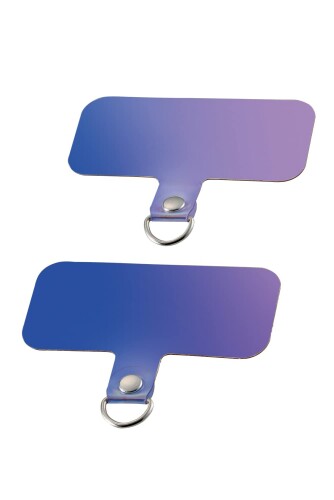 (エレコム) スマホ ストラップ ストラップホルダー シート 2枚入り 1口タイプ オーロラ P-STHD1ACR