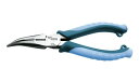 ツノダ TTC パワー先曲りラジオペンチ 偏芯タイプ 150mm PW-222DG