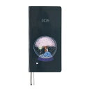 ほぼ日手帳 2025 weeks 久保田寛子/夜桜スノードーム 4月始まり 週間手帳 週間レフト スリム縦長
