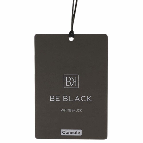 カーメイト(Carmate) 芳香剤 車 ビーブラック ハンギング ホワイトムスク 洗練された黒 吊り下げ 3枚入り ペーパー H1861