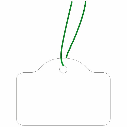 ササガワ タカ印 タグ 提札 18-500 カバン型 小物用 白無地 18×25mm