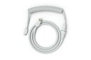 Glorious グロリアス コイルケーブル キーボード ホワイト 白 USB Type-C Type-A 取り外し可能な5ピンアビエーター付き ゲーミングキー...