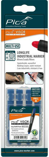 ピカマーカー パーマネントマルチマーカー“VISOR”用替え 青 4本入り ブリスターパック 99141SB03