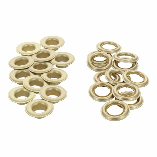 三共コーポレーション ハトメ一撃 専用 ハトメ玉 9.25mm ゴールド(12組入) NO.2500