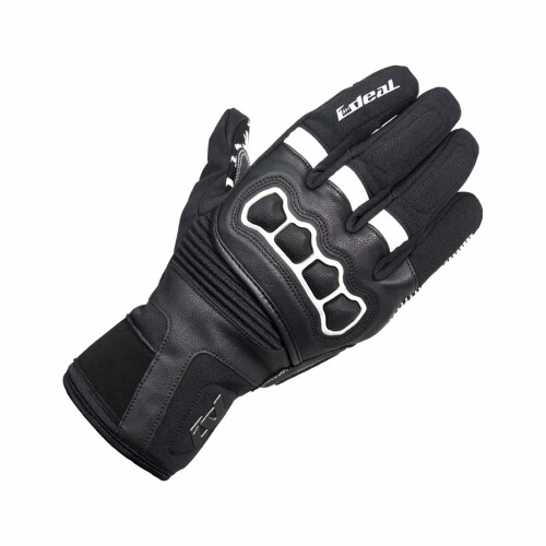 (山城) IDEAL アイディール バイク用 ウィンター グローブ 防寒 透湿 防水 防風 秋 冬 プロテクター スマホ対応 タッチパネル対応 ID-115 AXIS EX アクシス EX ホワイト Sサイズ ID115/WH/S