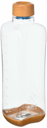 パール金属(PEARL METAL) マグボトル ウッド調×クリア 1L プラスチックアクアボトル ブロックスタイル ..