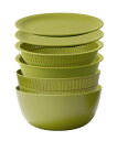ライクイット (like-it) ざる ボウル 電子レンジ対応 Colander&Bowl 米とぎにも使える ザルとボール グリーン 6点セット 日本製 水切り 湯切り可能 耐熱ボウル