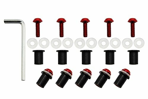 バイクパーツセンター(Bike Parts Center) ウェルナット 10個セット 赤