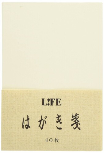 ライフ ハガキ箋 クリーム WA46