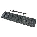 オーム(OHM) 電機PCGEAR キーボード パソコン USB接続 有線 USBキーボード ブラック PC-SKC41 K 01-3514(2)
