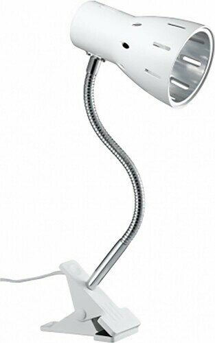 ヤザワコーポレーション フレキシブル クリップライト 電球別売り 口金E26 ホワイト CFX60X02WH