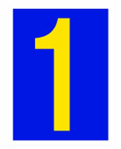 ニッペ パーキング 標識 パーキングサイン ナンバー 大 黄1 屋内外 駐車場 日本製 4976124880216