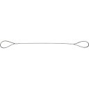 TRUSCO(トラスコ) ワイヤーロープスリング Aタイプ アルミロック 8mm×1m TWAL-8S1
