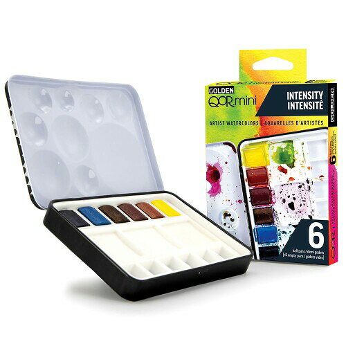 Golden QOR水彩 0030 ハーフパン インテンシティ 6色セット 13300030