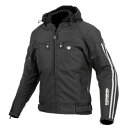 (KOMINE) バイク用 ジャケット プロテクトウインターパーカ JK-614 07-614 メンズ Black 2XL