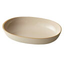 竹中 食器 scoosy オーバル L 日本製 ベージュ 約23×15.6×4.6cm T-26614