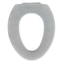 オカ(OKA) コクーン トイレ便座カバー O型専用タイプ グレー (O型 洗える ニット あたたかい クッション やわらか)