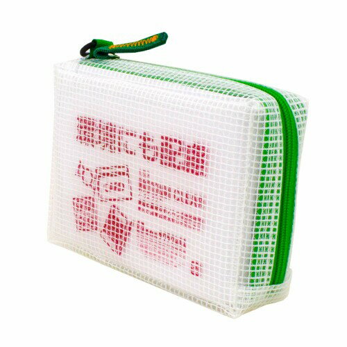 ノータム メッシュケース マチ付き クリア カードサイズ グリーン UNCM-C#29