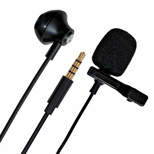 ARTRIG アートリグ スマートフォン用 ピンマイク ケーブル長190cm Smart Pin-mic+ 4極ミニプラグ対応 片耳イヤホン付き CTIA規格 SPM+ (収納ポーチ付属)