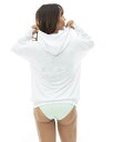 (ビラボン) ラッシュガード LOOSE ZIP UP HOODED RASHGUARD レディース WHT