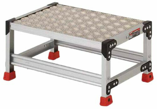 TRUSCO 作業用踏台 アルミ製・縞板タイプ 天板寸法600X400XH300 TSFC163