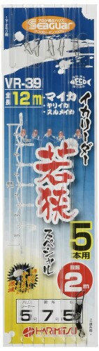 HARIMITSU(ハリミツ) リーダー イカリーダー 若狭 5本 フロロカーボン 12m VR-39