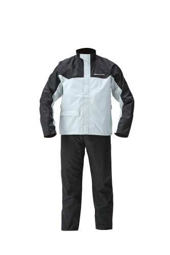 (YAMAHA) ヤマハ発動機 バイク用レインスーツ セパレート YAR30 CYBERTEX2 ダブルガード シルバー Lサイズ 防水 雨具 カッパ 90792-R056L