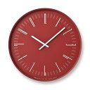レムノス 掛け時計 ドローウォールクロック アナログ 赤 Draw wall clock KK18-13 RE Lemnos