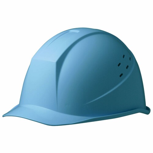 (ミドリ安全) ヘルメット 作業用 ABS製 通気孔付 レインガード ズレ防止 SC11BV RA スカイブルー
