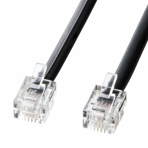 サンワサプライ モジュラーケーブル(黒) 7m TEL-N1-7BKN2 サンワサプライ モジュラーケーブル(黒) 7m TEL-N1-7BKN2