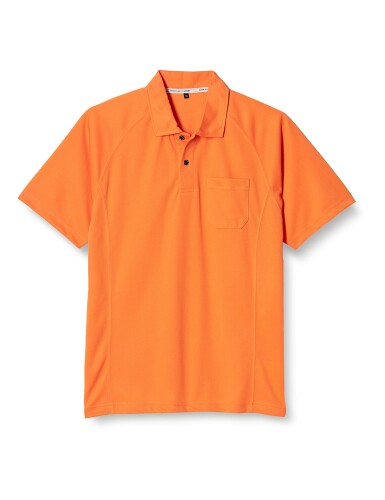 (コーコス信岡) AS-1657 半袖ポロシャツ オレンジ SS