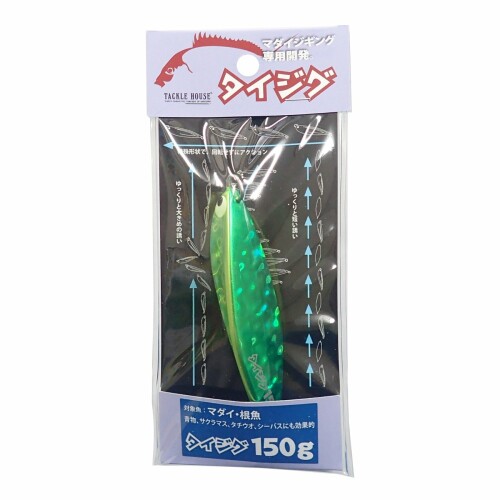 タックルハウス(Tacklehouse) メタルジグ タイジグ 92mm 150g グリーンレモン #9 TJ150 ルアー