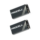 PROCELL デュラセル プロセル 9V電池 エフェクター/楽器用アルカリ電池 2個セット DP-9V-2pcs