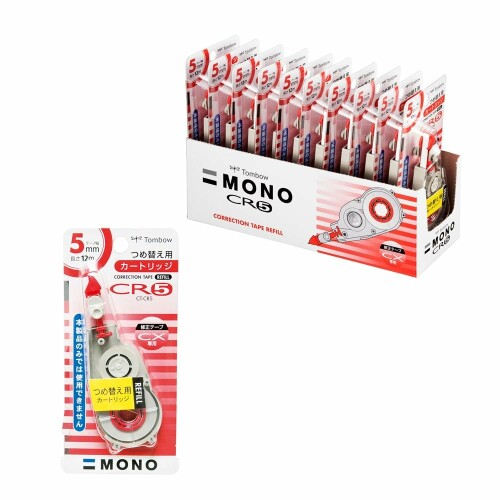 トンボ鉛筆 修正テープ MONO モノCX用カートリッジ 5mm (CT-CX5 用つめ替え) 10個 CT-CR5-10P